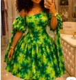 Cut and Sew Ankara Kaftan Dress - Sabon Kayayyaki - 1