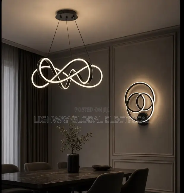 Spiral Ring Chandelier - Haske Mai Zazzabi 3 - 1