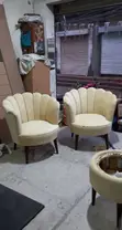 Modern Finger Joints Upholstered Accent Chair - 3