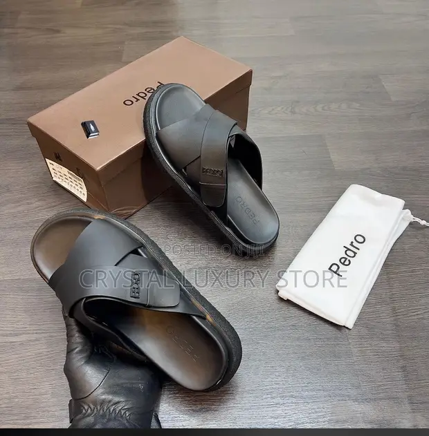 Pedro Quality Luxury Men's Genuine Leather Slippers - 1