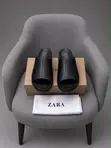 Zara Quality Men's Genuine Leather Slippers - 1