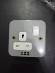Original ABB 1-Gang 13A Metal Clad Switched Socket Outlet - 1