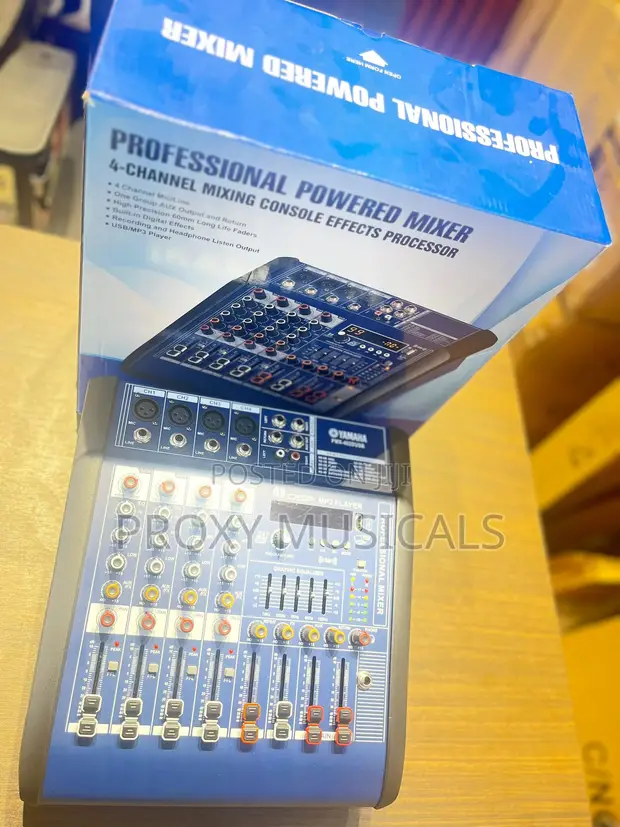 Yamaha 4-Channel Powered Audio Mixer - 1