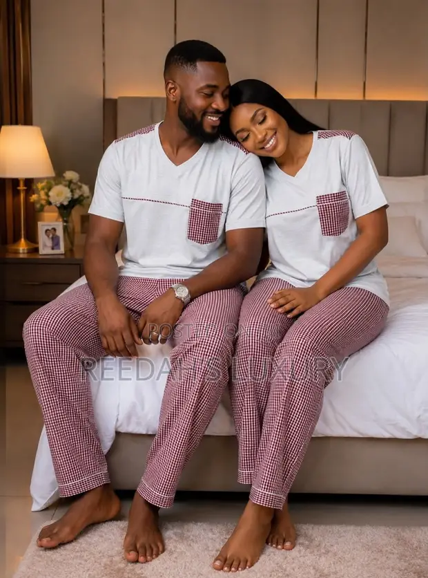 Matching Gingham Lounge Set - 1