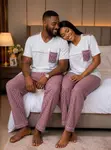 Matching Gingham Lounge Set - 1