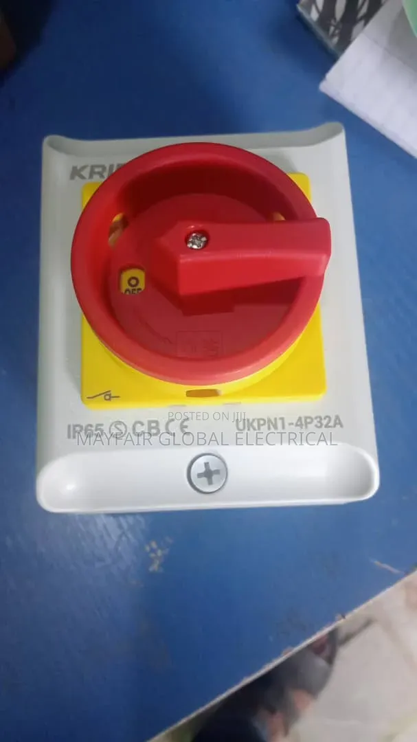 Kripal 32A 4-Pole IP65 Mai Hana Ruwa Mai Juyawa - 1