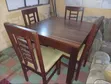 Amfani da Kujerun Dining 4-Seater - Itace mai Karfi - 1