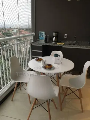 Modern Imported Luxury Round Dining Table Set (4-Seater)