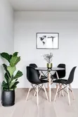 Modern Imported Luxury Round Dining Table Set (4-Seater) - 2