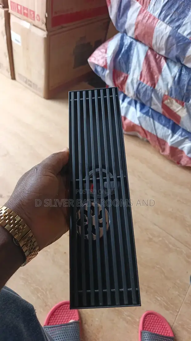 Master Black Linear Floor Drain - 1
