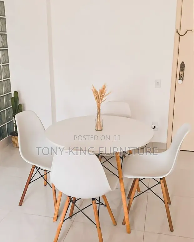 Brand New 4-Seater Wooden Dining Table Set - 1