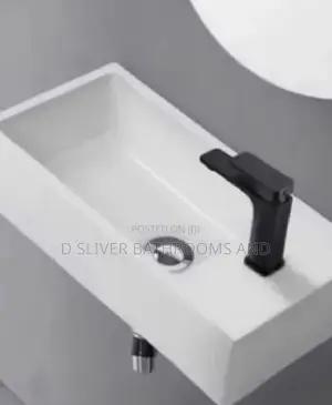 Sweethome Modern Wall Hung Wash Hand Basin, White
