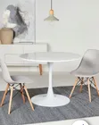 Modern Dining & Living Space Pool Table with 2 Chairs - 1