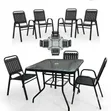 Stylish Outdoor Four-Seater Table and Chair Set - 2