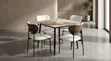 Luxury Marble Top Dining Table tare da 4 Chairs - 1