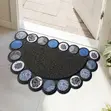 Anti-Slip Oval Entrance Rubber Door Mat - 1