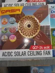 Qasa 24" Solar AC/DC Ceiling Fan - 1