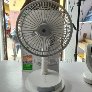 DP Portable Rechargeable Fan with LED Light (4000mAh)