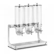Commercial Stainless Steel Triple Cereal Dispenser - 2