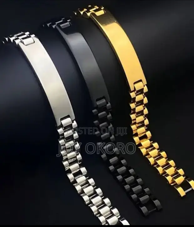 Plain Customizable Gold Plated Wrist Bracelets (Wholesale) - 1