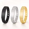 Plain Customizable Gold Plated Wrist Bracelets (Wholesale) - 2