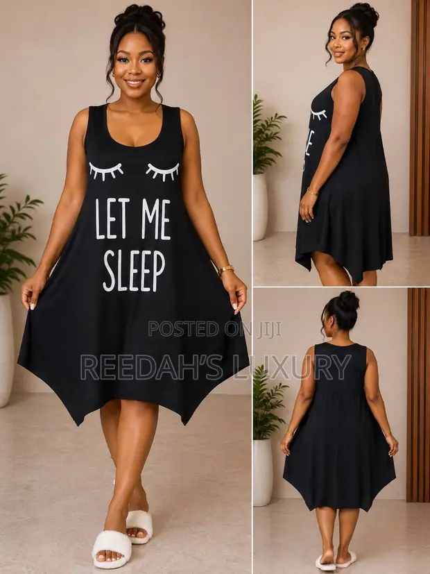 Hanky Hem Nightgown - Heart Print - 1