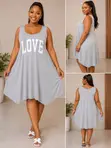 Hanky Hem Nightgown - Heart Print - 2
