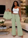 Cherry Trio Loungewear Set - Green Mai Haske - 1