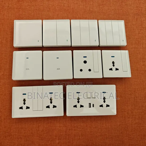 White UK Standard Sockets & Switches - 1