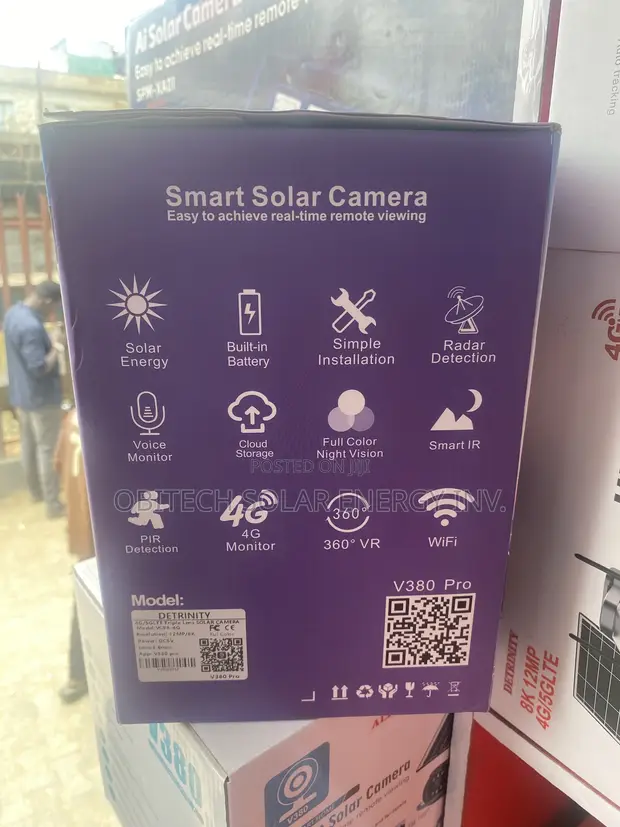 Detrinity 3 Lens Solar Security Camera - 1