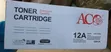 ACO 12A Toner Cartridge Baƙi - 1