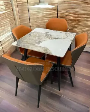 Imported Marble 4-Seater Dining Set