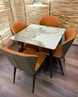 Kayan Gina Dining Na Marmara Mai Zama 4 Mai Shigo Da Shi - 1