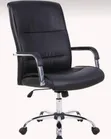 Mai Salo Swivel Ofishin Kursi Tare da Fatar Baya da Kujera - 2