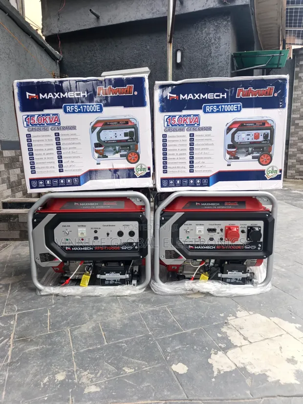 Maxmech 15kVA Petrol Generator - 100% Copper - 1