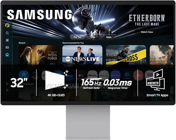 Samsung 32” OLED M9 (M90SF) Smart Monitor 4K QD-OLED, 165Hz - 1