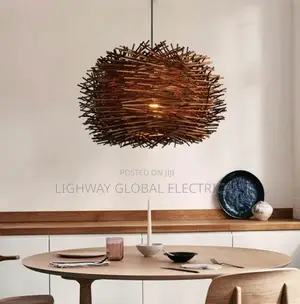 Rustic Rattan Woven Bird Nest Designer Chandelier