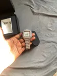 Men's Fully Iced Out Square Bling Watch - Cartier Style - 2