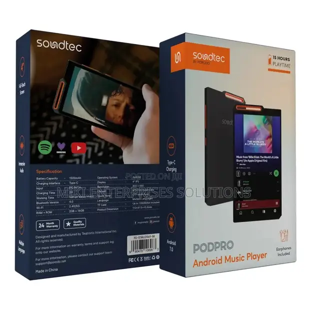 Porodo Soundtec Pod Pro Android Music Player - 1