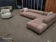 Home Interiors Brown Gray Sectional Couch - 2