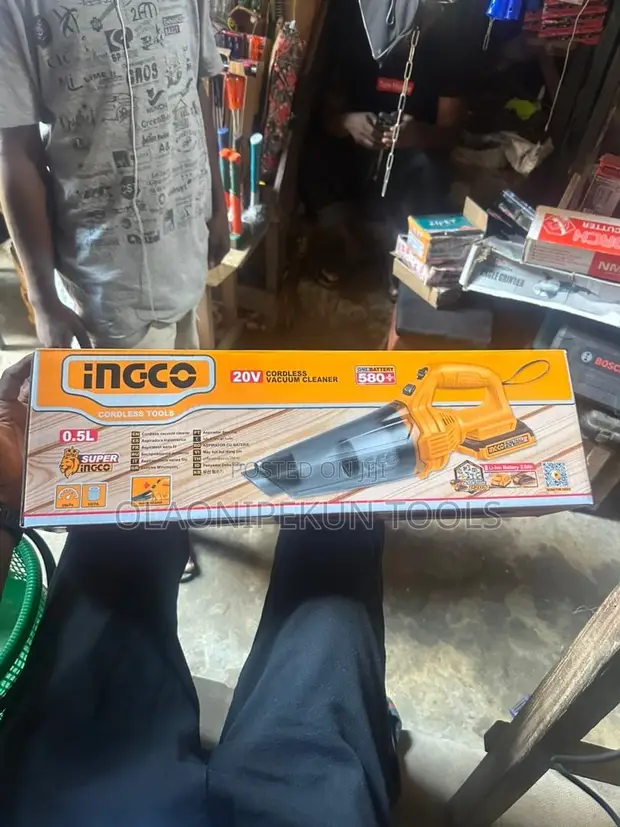 Ingco 20V Cordless Lithium-Ion Handheld Vacuum Cleaner - 1