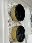 Kwalliyar Wanka Ta Zinare Da Baki Ta Ceramic - 1