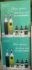 5-Piece Kitchen Seasoning Set - GE Glass Dispensers - 1