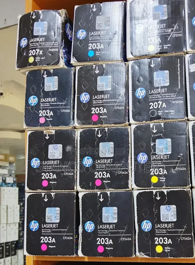 HP Original 203A Colour Toner Cartridges (Cyan, Magenta, Yellow) - 1