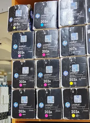 HP Original 203A Colour Toner Cartridges (Cyan, Magenta, Yellow)