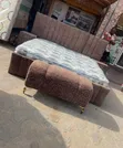 Modern Padded 6x6 Bed Frame da Drawers - 1