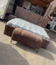 Modern Padded 6x6 Bed Frame da Drawers - 2