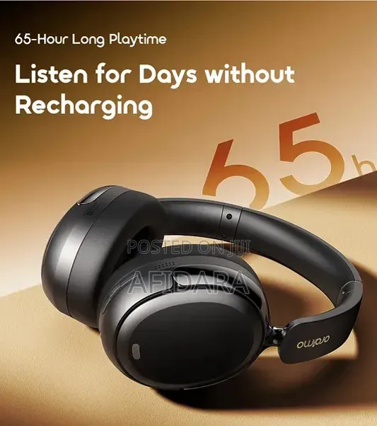 Original Oraimo BoomPop N Bluetooth Headphones - Black - 1