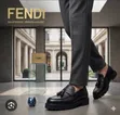Men's Fendi Flats Shoes - Black/Brown - 1