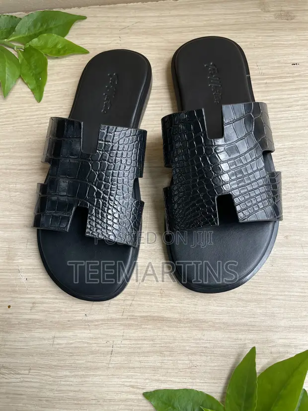 Tee Martins H-Shaped Crocodile Leather Takalmi - 1